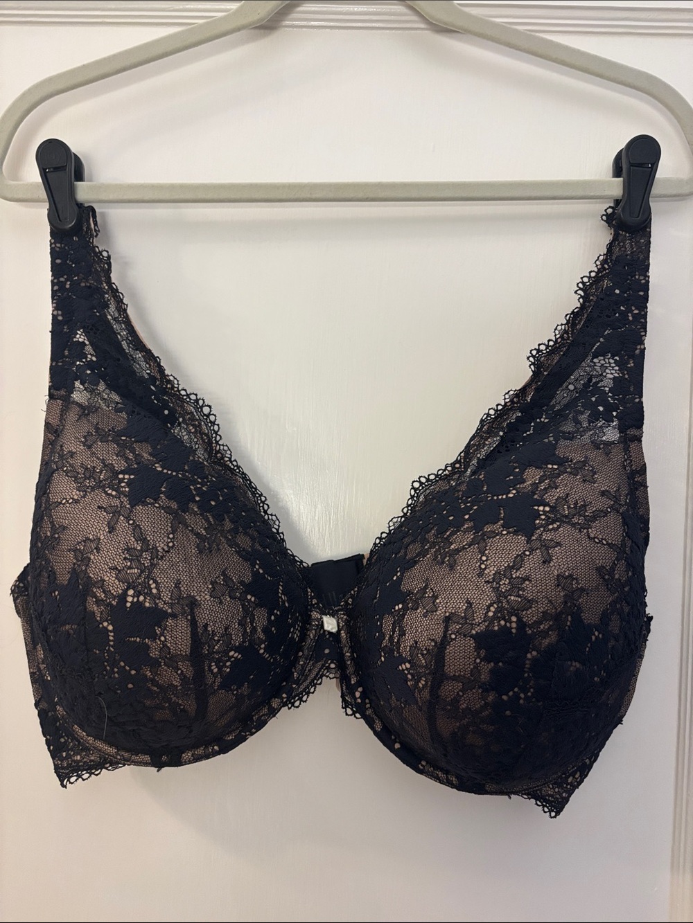 ThirdLove Black Lace Plunge Underwire Bra